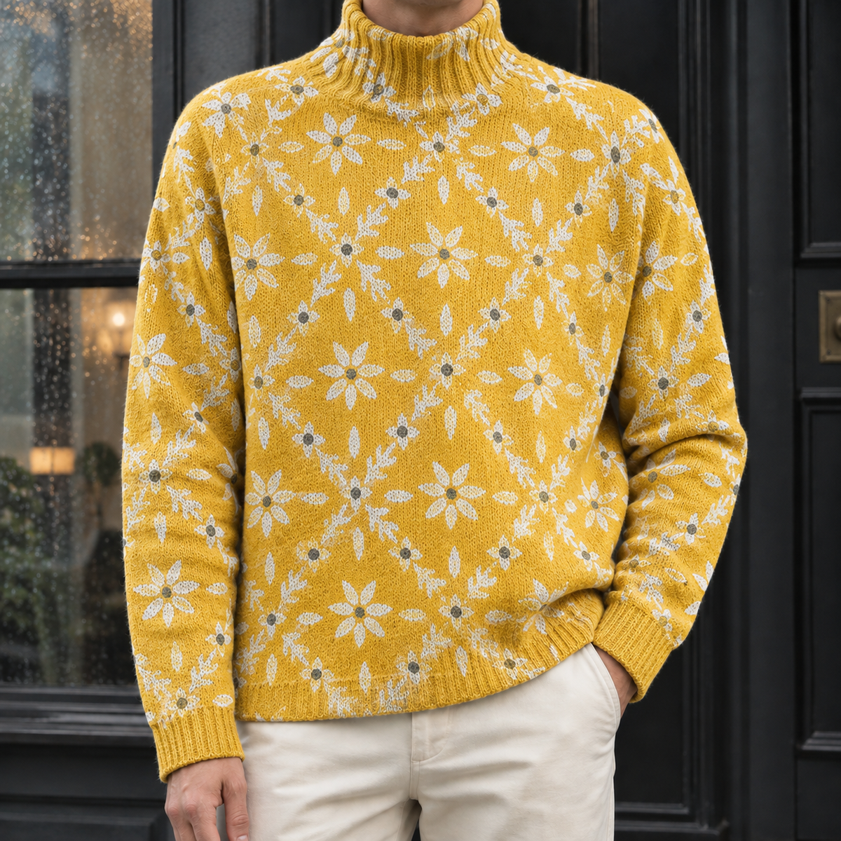 Men's Turtleneck Jumper – Soft Knit Roll Neck