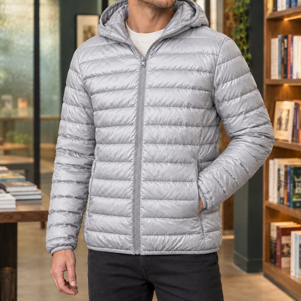 Men's Hooded Down Puffer Jacket – Winter Jacket
