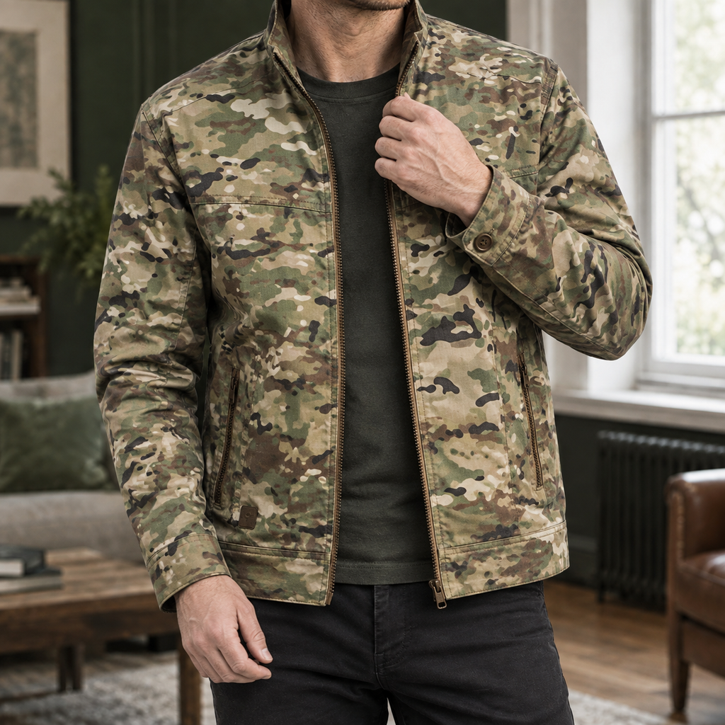 Men's Cotton Blend Utility Jacket – Weekend Jacket