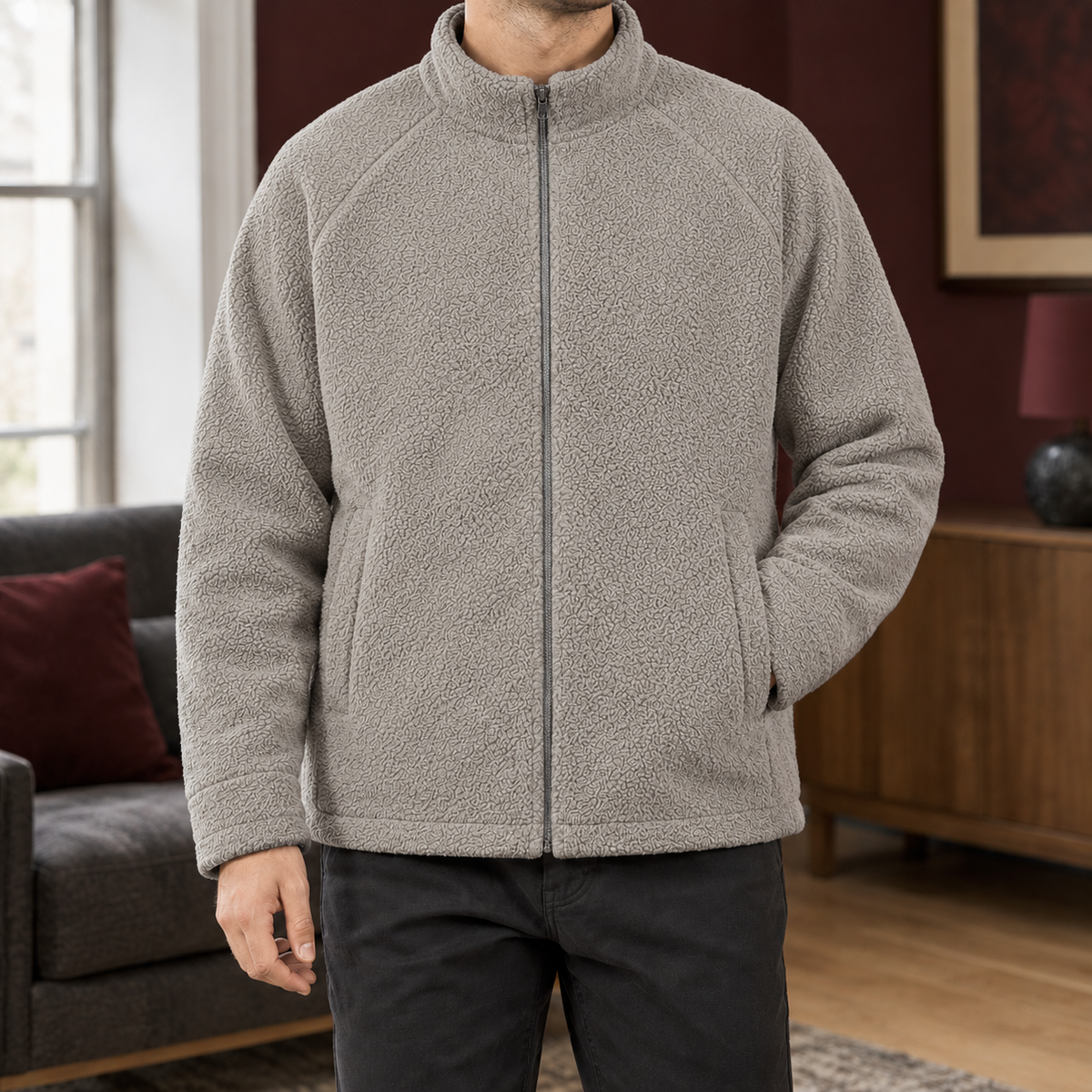 Men's Fleece Jacket – Relaxed Winter Layer