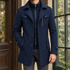 Men's Wool Blend Overcoat – Long Winter Coat