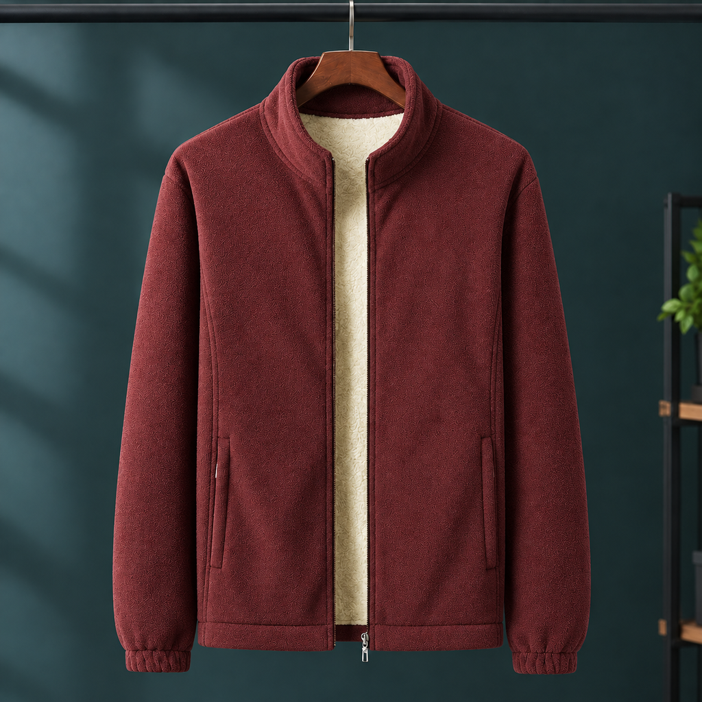 Men's Fleece Jacket – Full Zip Winter Jacket