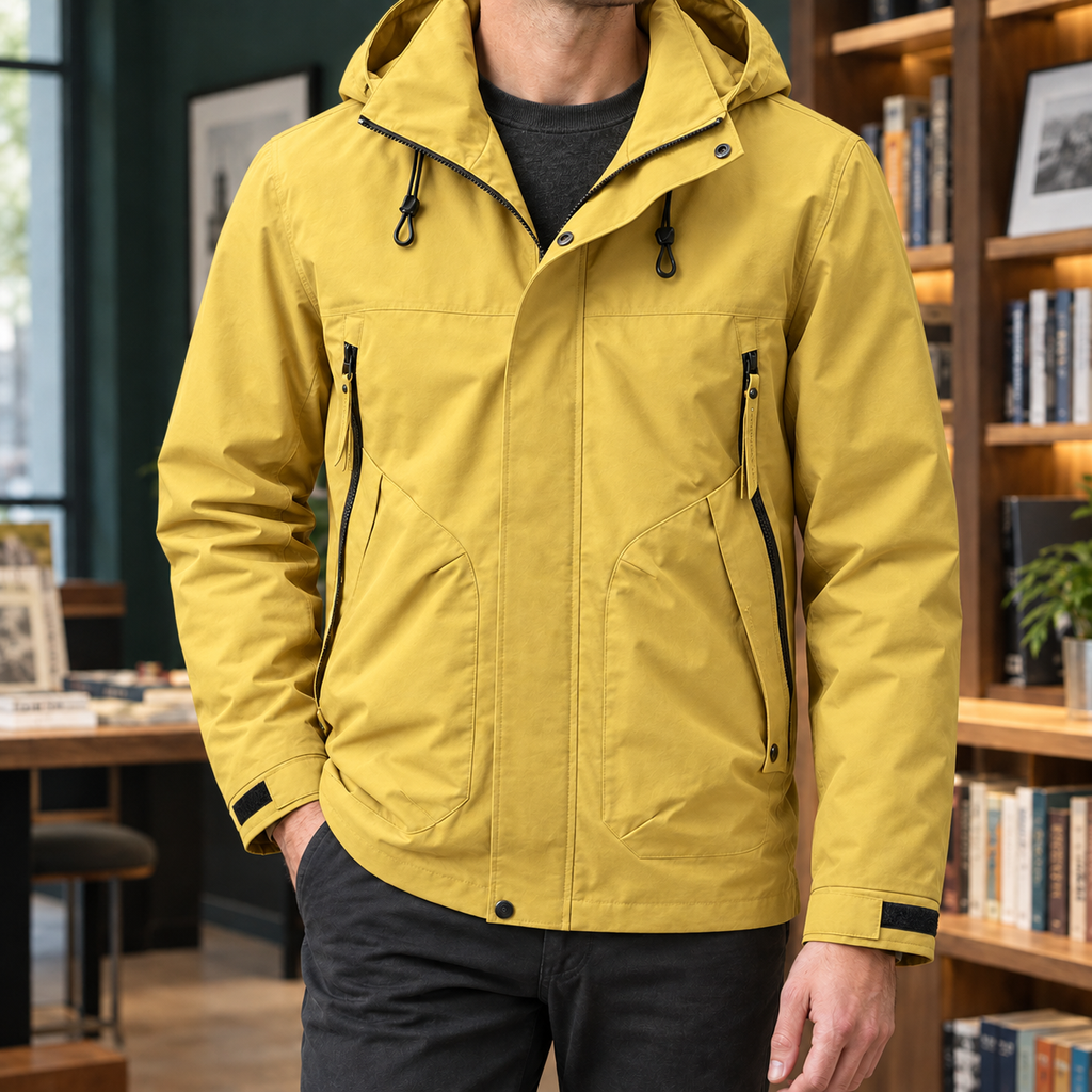 Men's Waterproof Jacket – Hooded Winter Coat
