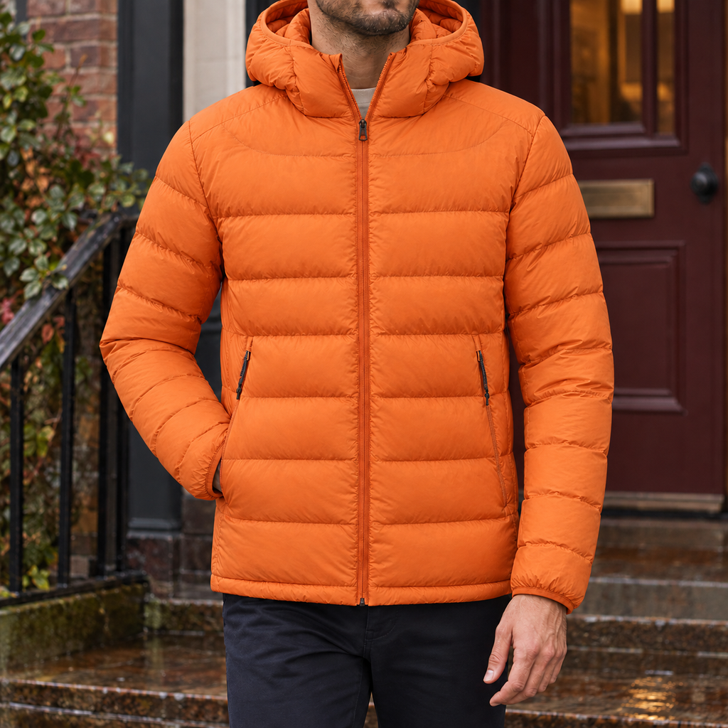 Men's Padded Hooded Jacket – Winter Layer