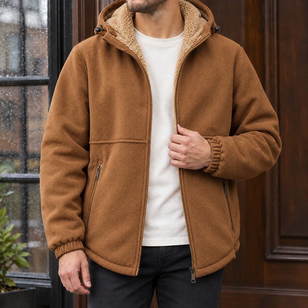 Men's Hooded Jacket – Padded Winter Jacket