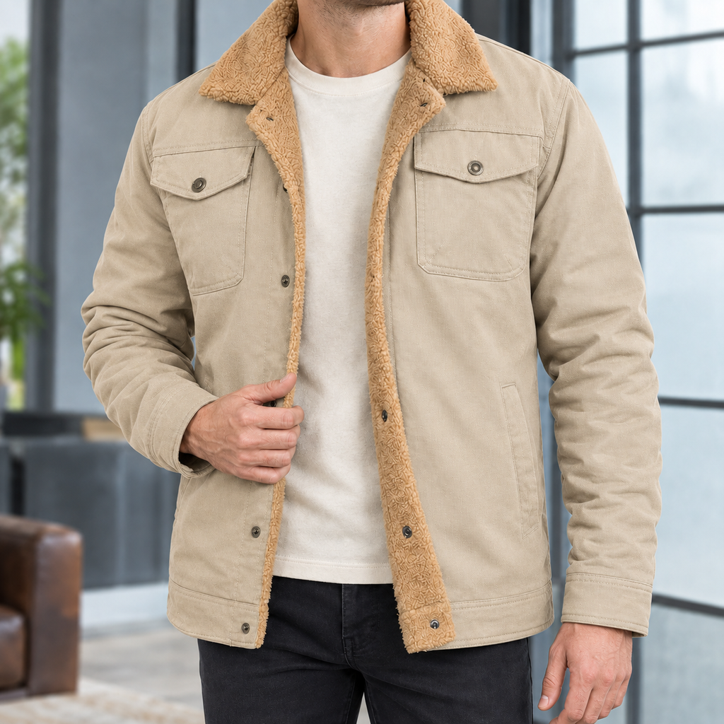 Men's Fleece Lined Jacket – Winter Jacket