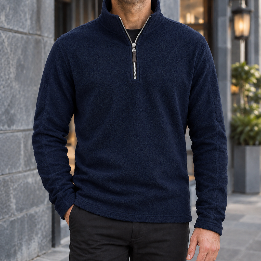 Men's Fleece Quarter Zip Pullover – Winter Layering Top