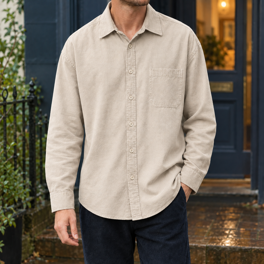 Men's Pure Cotton Pocket Shirt – Relaxed Casual Shirt