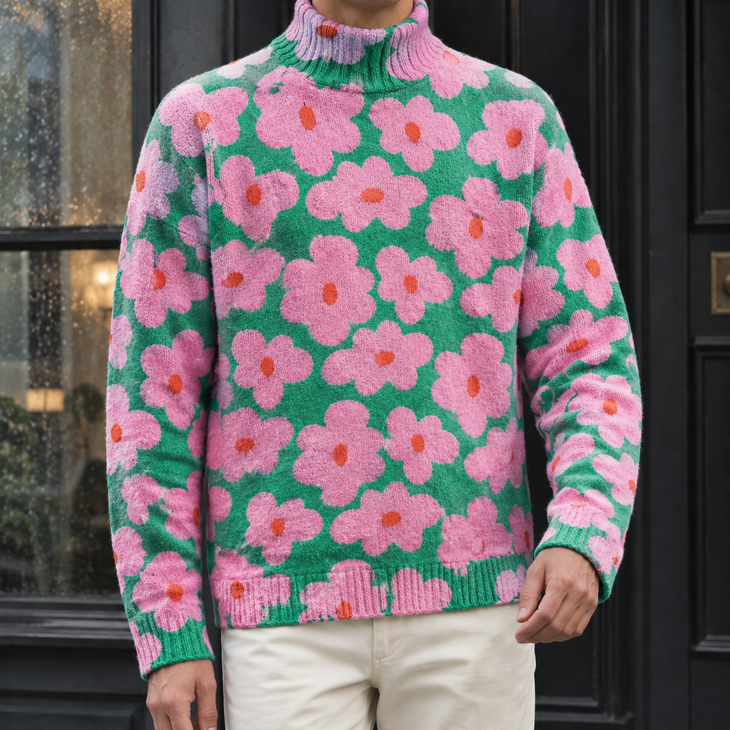 Men's Turtleneck Jumper – Soft Knit Roll Neck