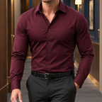 Men's Slim Fit Woven Shirt – Smart Shirt
