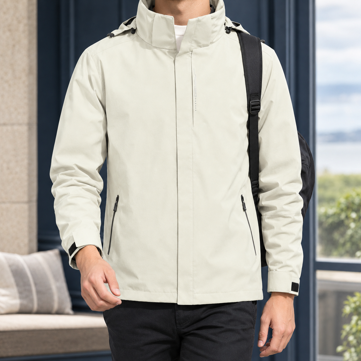 Men's Hooded Jacket – Lightweight Winter Jacket