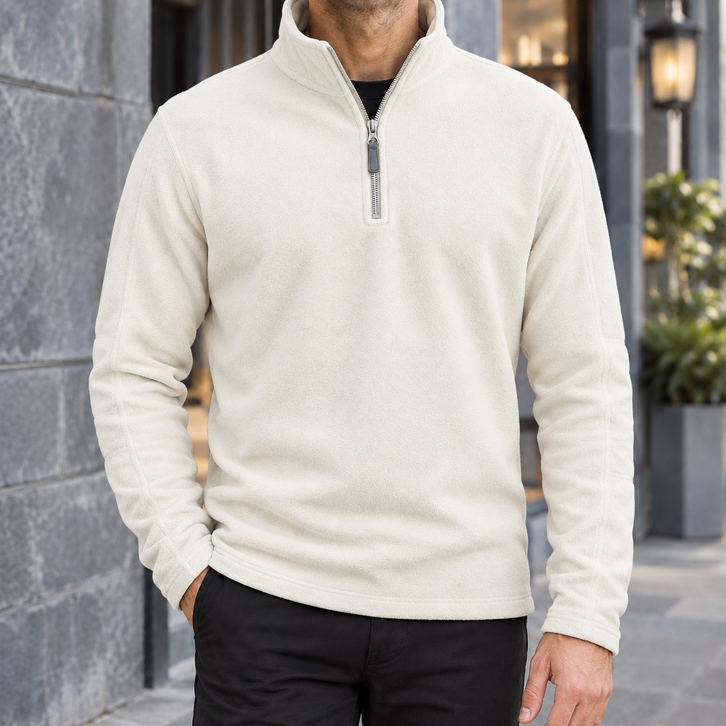 Men's Fleece Quarter Zip Pullover – Winter Layering Top