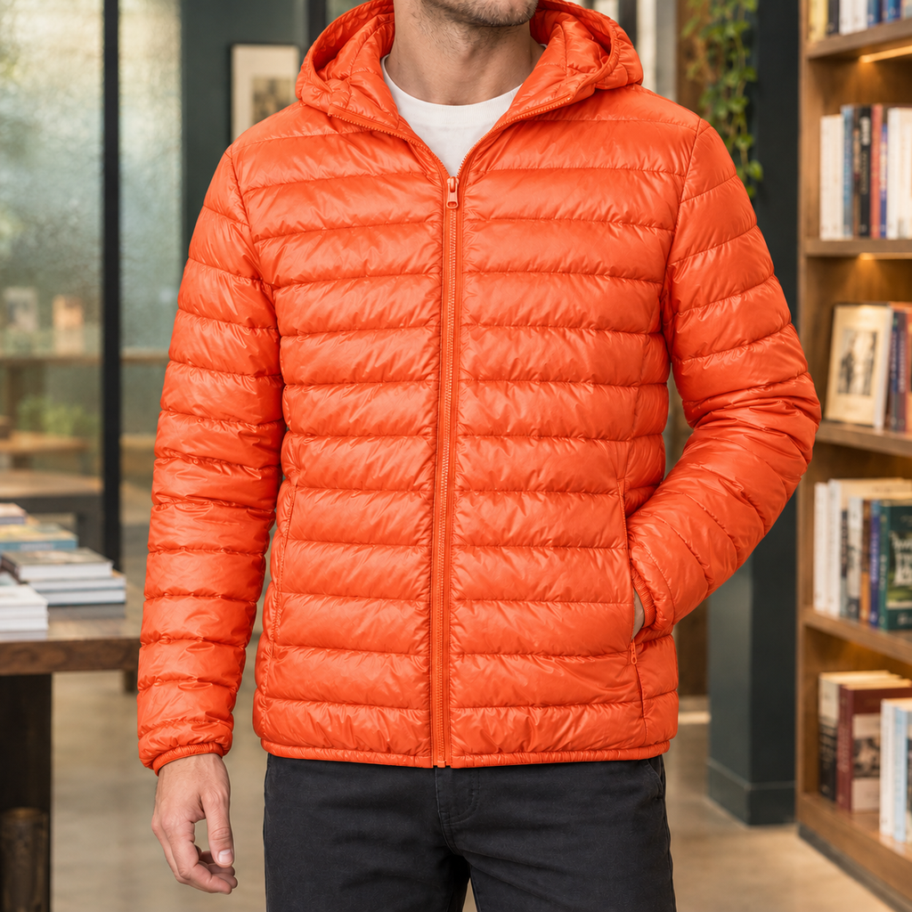 Men's Hooded Down Puffer Jacket – Winter Jacket