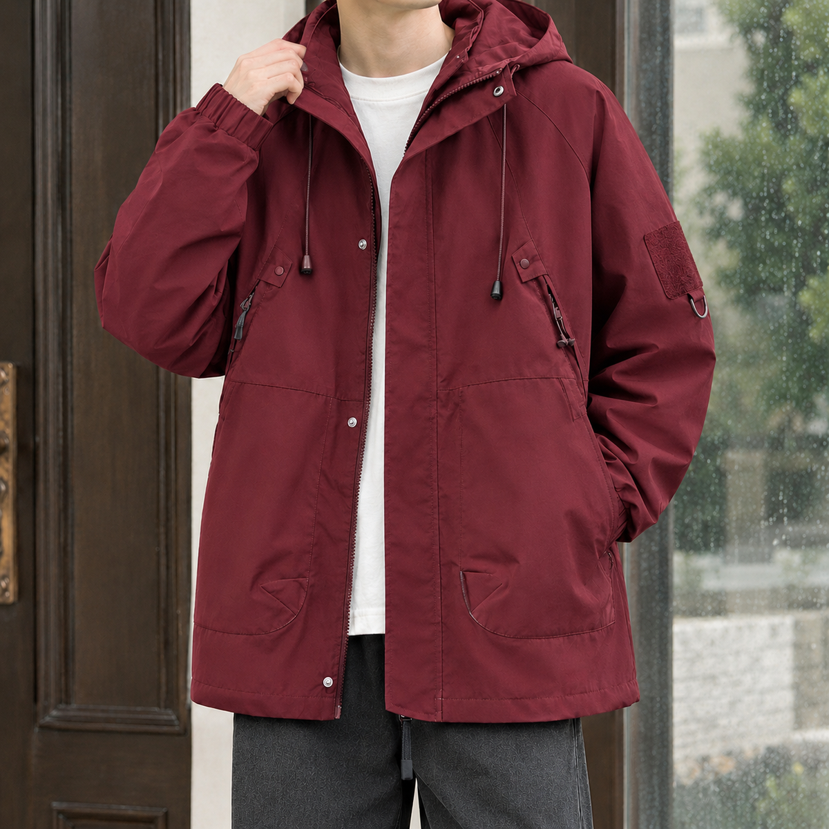 Men's Hooded Utility Jacket – Winter Jacket