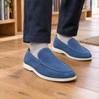 Men's Suede Loafers with Wedge Sole – Smart Casual Shoes