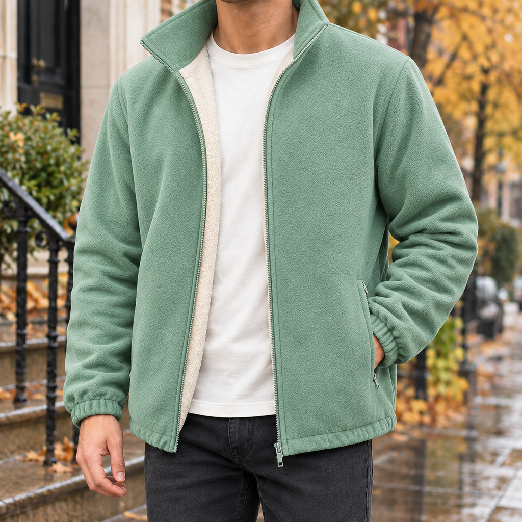 Men's Cashmere Fleece Lined Jacket – Winter Jacket