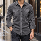 Men's Corduroy Overshirt – Winter Layering Shirt