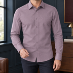 Men's Wool Blend Fitted Shirt – Smart Shirt